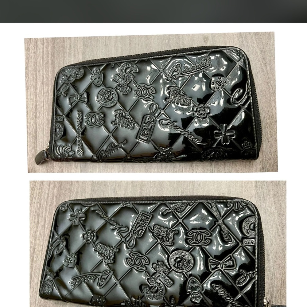 CHANEL 08 Lucky Patent Leather Zip Wallet. Full inclusion holo COA FLASH SALE - Picture 9 of 16